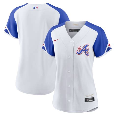 Women’s Atlanta Braves Nike White Home Replica Team Jersey